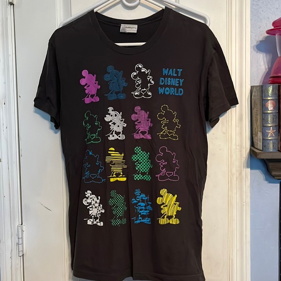 Disney Tops - Disney Mickey Mouse black t-shirt, size Medium. Gently worn